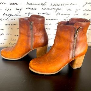 Frye double zip boots